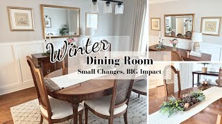 Winter Dining Room Refresh | Adding Cozy Winter Decor | Itch to Switch | Staying to True to Myself
