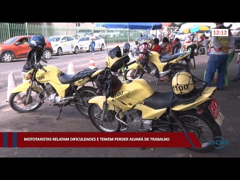 Mototaxistas relatam dificuldades e temem perder alvará de trabalho 05 08 2022