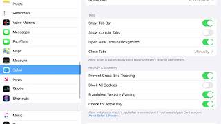 How to Turn Off Cross-Site Tracking iPad