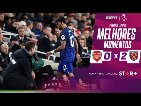 Gols e lances de Arsenal x West Ham