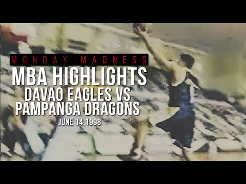 MBA Highlights: Davao Eagles vs Pampanga Dragons (9/14/98) Monday Madness