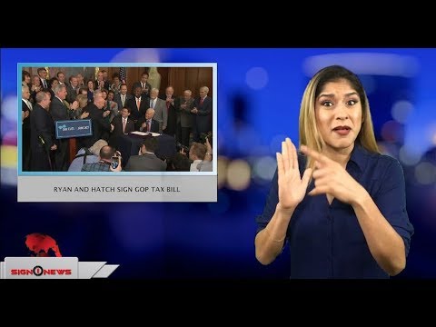 Ryan and Hatch sign GOP tax bill (12.21.17)