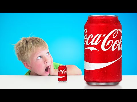 Amelia & Arthur recycled cardboard Castle and Big Soda can story.