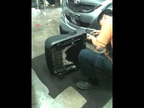 Toyota Vios seat cover install