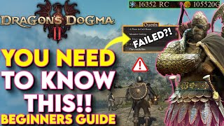 20+ CRITICAL Tips You Need To Know In Dragon's Dogma 2! - (Dragons Dogma 2 Beginner's Guide)