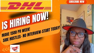 🚨DHL is Hiring Remote NOW! Get PAID $1500 per week|Start same day, no interview Remote jobs 2025
