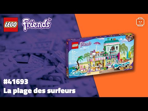 Vidéo LEGO Friends 41693 : La plage des surfeurs