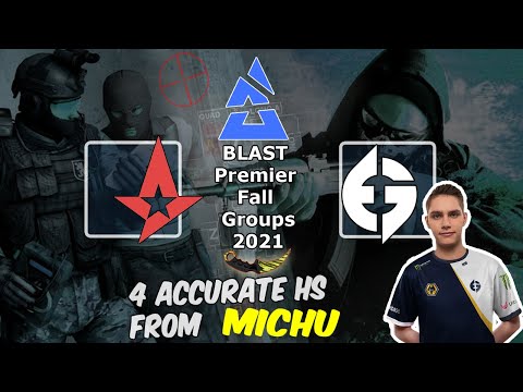 4 accurate HS from MICHU, Astralis vs Evil Geniuses, BLAST Premier Fall Groups 2021