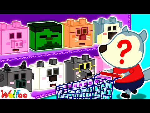 Wolfoo, Which Mask Do You Like? - Wolfoo Doing Shopping for Minecraft Magic Mask @WolfooAmerica