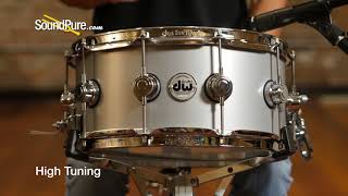 Video thumbnail for DW 6.5x14 Collectors Series Thin Aluminum Snare Drum Quick n' Dirty by soundpurestudios