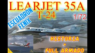 Learjet 35A escuadron Fenix 1/72 Historia-armado