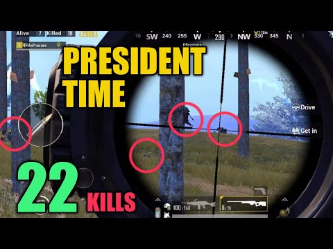 President landing in Military Base | SOLO SQUAD | 22 KILLS | PUBG Mobile