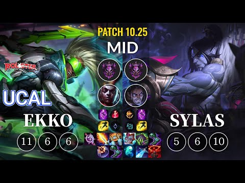 KT Ucal Ekko vs Sylas Mid - KR Patch 10.25