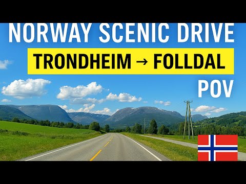 Epic Norway Drive: Trondheim to Folldal (POV with Captions)