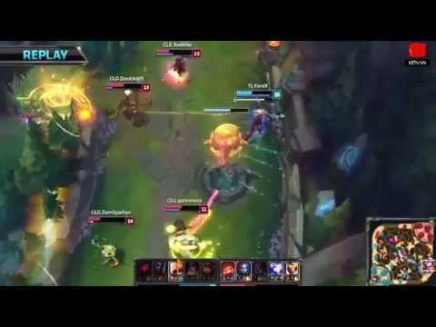 NA LCS Spring 2015 Highlights : TL Fenix Azir Quadra Kill