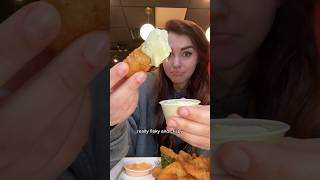 Everything I ate at Gordon Ramsay’s fish & chips! #foodie #eating #nyc #gordonramsay #fishandchips