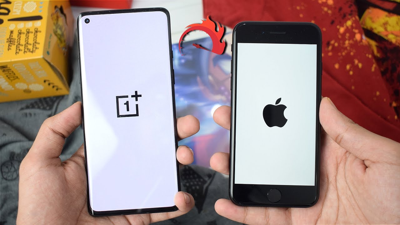 OnePlus 8 vs iPhone SE 2020 - SPEED TEST!