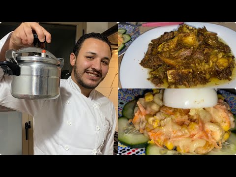 طنجية مراكشية فالكوكوت على حقها و طريقها + سلطة مع صوص خفيفة روعة 👌 😋