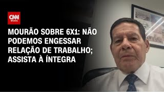 Vídeo: Liberdade contratual é fundamental, diz Hamilton Mourão sobre 6x1; veja íntegra | CNN 360º