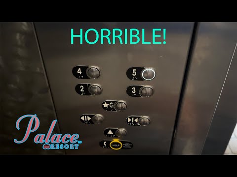 CRAPPY Dover (Modernized by TK) Hydraulic Parking Elevator @ The Palace Resort Myrtle Beach SC