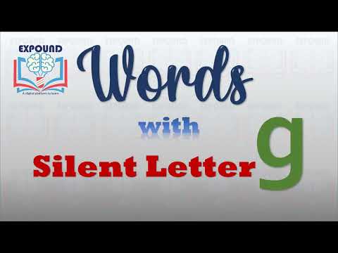 Words with silent Letter g | silent letters