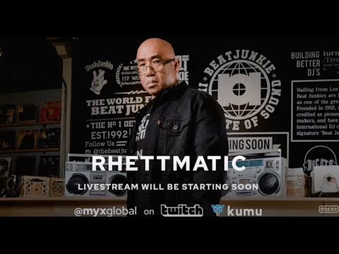 RHETTMATIC of the BEAT JUNKIES Interview & mix LIVE on KUMU & Twitch