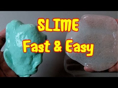 How to make Slime : Fast & Easy : Colored and...
