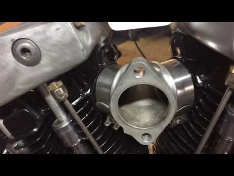 Harley Ironhead Shovelhead Intake manifold setup and installation.