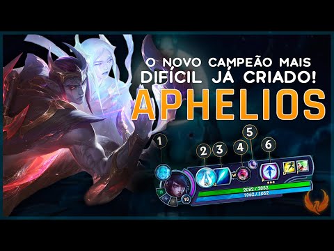 O NOVO CAMPEÃO MAIS DIFÍCIL JÁ CRIADO! *DANO ABSURDAMENTE ALTO* - APHELIOS ADC GAMEPLAY [PT-BR]