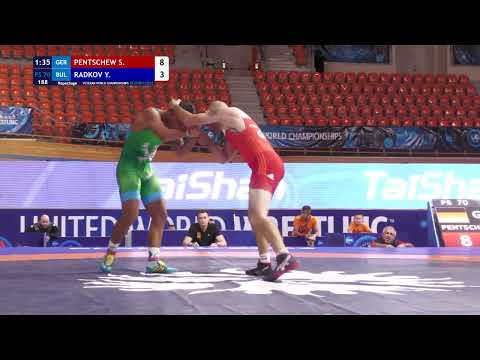 Repechage FS - 70 kg: S. PENTSCHEW (GER) v. Y. RADKOV (BUL)