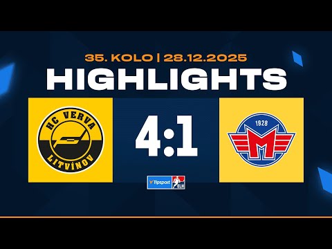 Highlights | HC Verva Litvínov vs. Banes Motor Č. Budějovice 4:1 | 28.12.2025