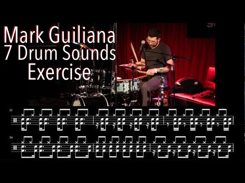 Mark Guiliana | The 7 Drum Sounds Exercise | Transcription