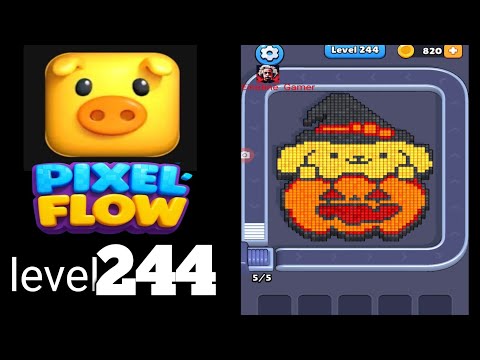 Pixel Flow Level 244 Walkthrough
