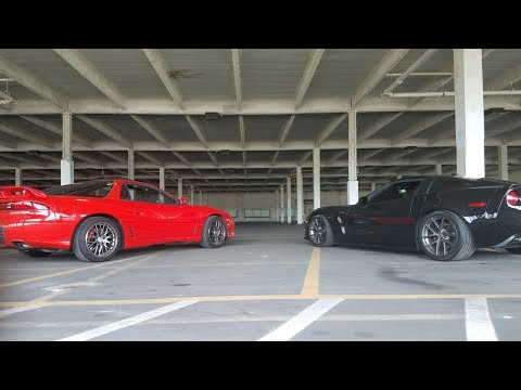 3000GT VR-4 vs. Corvette...battle of the manually shifted cars!