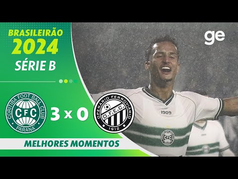 Gols e lances de Coritiba x Operário