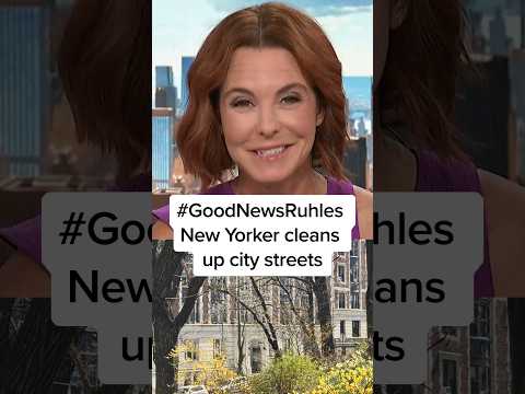 New Yorker cleans up city streets