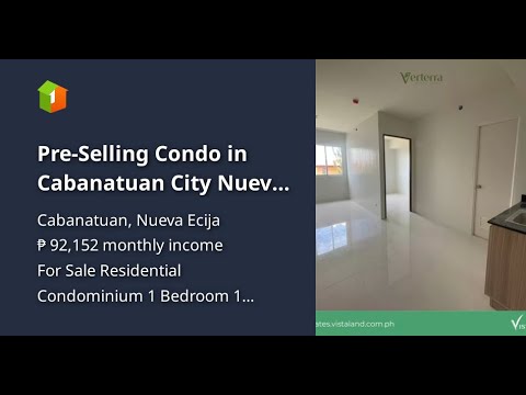 Pre-Selling Condo in Cabanatuan City Nueva Ecija 1 Bedroom