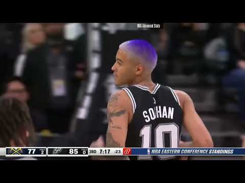 Jeremy Sochan 19 pts 8 reb 3 ast vs Denver Nuggets | 2023-03-10