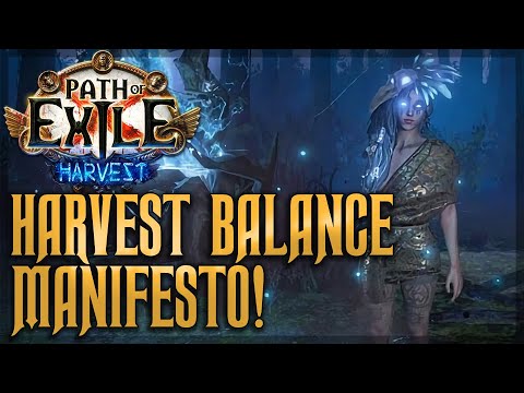 Harvest Full Balance Manifesto Review - Buffs and Nerfs Reaction | Path of Exile