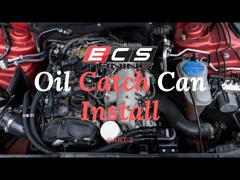 Audi A4 | Oil Catch Can Install PART 2 | ECS Tuning
