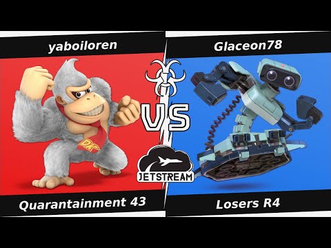 Quarantainment 43 Losers R4 - yaboiloren (Donkey Kong) Vs. Glaceon78 (ROB) Smash Ultimate - SSBU