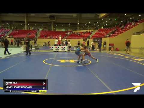 98 Lbs 1st Place Match - Adam Rea, MO Vs Henry Scott McDoniel, AR 80ac