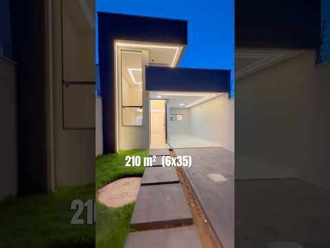 LINDO PROJETO EM LOTE 6X35! 3Q | ÁREA GOURMET E QUINTAL! APARECIDA DE GOIÂNIA! R$ 470.000,00