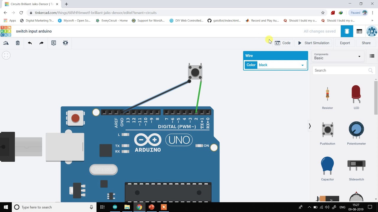 Switch Interfacing With Arduino (PART2/4) | Basic Programming Tutorials #programming  #arduino