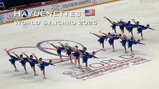 Haydenettes 🇺🇸 SP - World Synchro 2025 - Synchronized skating