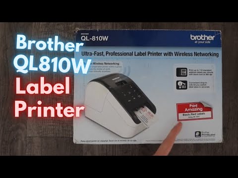 Brother QL810w Wireless Thermal Printer Unboxing and Initial Review / Setup