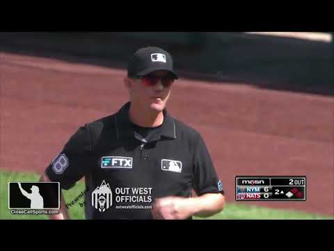 Ejection 162 - Umpires Ryan Wills & Ben May Both Eject Nats Skipper Dave Martinez After Check Swing