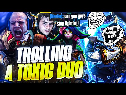WE TROLLED A TOXIC DUO IN LEAGUE OF LEGENDS!