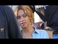 No Bra No Problem Beyonce Wears A Completely Unbuttoned Shirt To Lunch