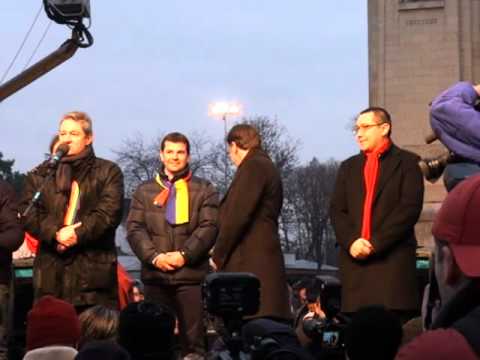 Discursul lui Emil Hossu în cadrul mitingului de protest al USL din 19 ianuarie 2012